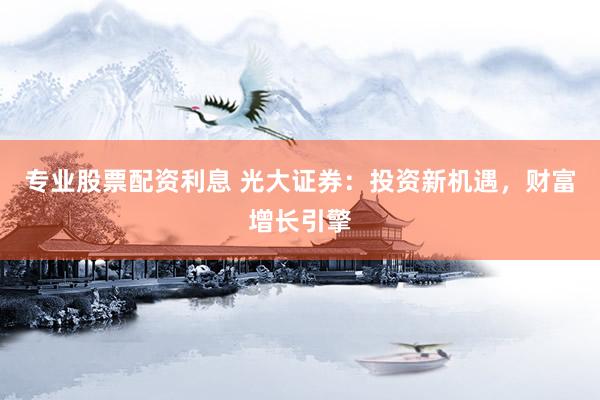 专业股票配资利息 光大证券：投资新机遇，财富增长引擎