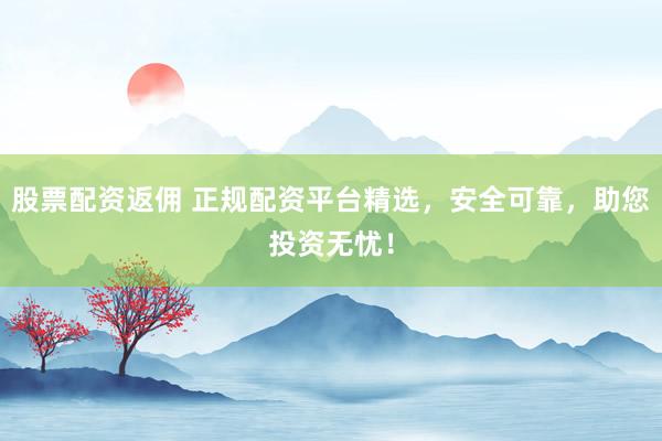 股票配资返佣 正规配资平台精选，安全可靠，助您投资无忧！